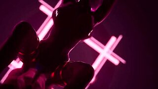 Gold beauty performs wild striptease, ripping clothes