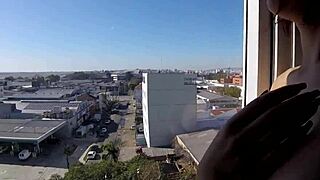 Sarada Naked at Hotel Window Near Airport