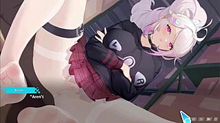 Cute Girl Gets Creampie in Hentai Game Fantasy Amusement Park Riding Scene