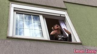 lucky dude tries babi aydal’s shemale cock before banging her tight ass