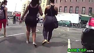 I watched this babe have an intense ass orgasm from afar in hd