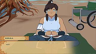 Hey, in this anime, the trainer dives into pussy licking for that divine taste