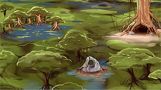 Hey, in this anime, the trainer dives into pussy licking for that divine taste