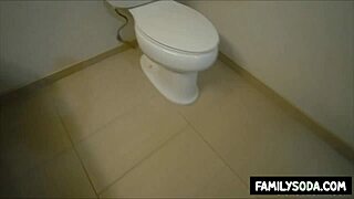 Stepbrother discovers stepsister's used condom