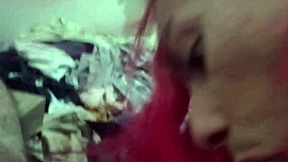 Look at this trans sucking my big dick so deliciously