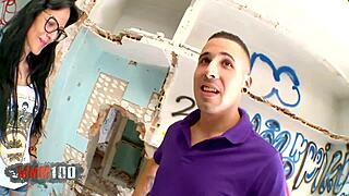 Busty spanish babe with tattoos passionately fucked by kevin white, leading to intense cumshot