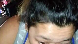 Sloppy deepthroat feels intense