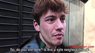 Paying latino teen 18+ friend for gay blowjob and fucking