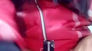 Vietnamese teen masturbates with cucumber in story