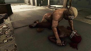fallout 4 dark desires has a hot black babe in bondage getting rough anal