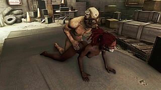 fallout 4 dark desires has a hot black babe in bondage getting rough anal