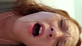 Quick Bathroom Bang with Busty Wife