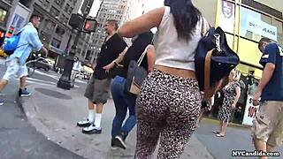 Video featuring ass in spandex