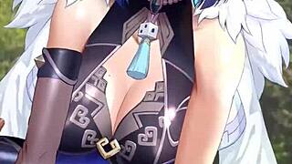 Yelan from Genshin Impact Gets Slammed Hard in Wild Anime Hentai Action with Raw Intensity