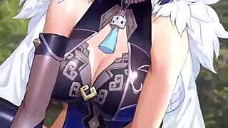 Yelan from Genshin Impact Gets Slammed Hard in Wild Anime Hentai Action with Raw Intensity