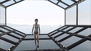 fallout 4 fashion number 204 features cute brunette in anime hentai game