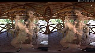 Cayla Lyons Moans Loudly in Outdoor VR Sex