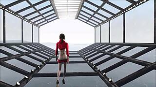 fallout 4 fashion number 204 features cute brunette in anime hentai game