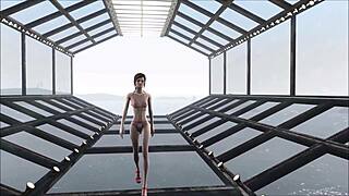 fallout 4 fashion number 204 features cute brunette in anime hentai game