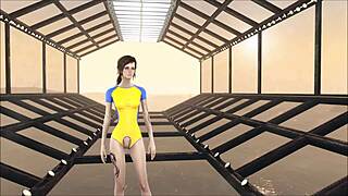 fallout 4 fashion number 204 features cute brunette in anime hentai game