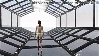 fallout 4 fashion number 204 features cute brunette in anime hentai game