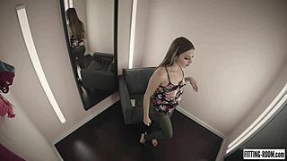 Talia Mint fingers her pussy and plays with toys in a micro bikini