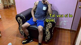 Interview with straight guy turns into gay porn casting with huge dick and cumshot.