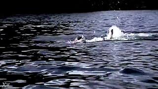 Damn, Look at This Supernatural Sexy Bikini Girl Swimming!