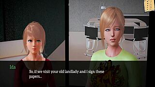 In my new family series, the blonde explores erotic adventures with anime characters