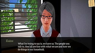 In my new family series, the blonde explores erotic adventures with anime characters