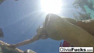Olivia Has Some Summer Fun In The Pool