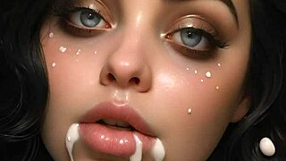Anime Bukkake Facial Cum Painting