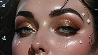 Anime Bukkake Facial Cum Painting