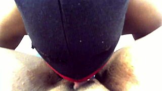 Naughty Ebony Stepson Licks Indian Step-Mom's Pussy, Making Her Moan Loudly