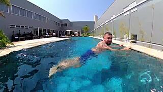 Married Woman Fucks Unknown Employee In The Pool!