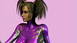 Personal virtual redhead stripper in anime style