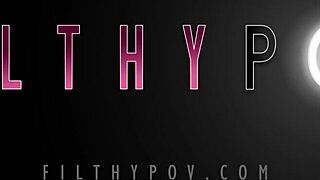 Yo, my slutty step-sister got blackmailed by step-bro's huge cock!