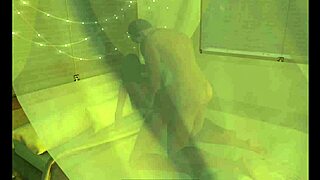 Lazy anime girl in creamy doggy position