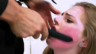 casting amateur gagging while fucked roughly in reality interview