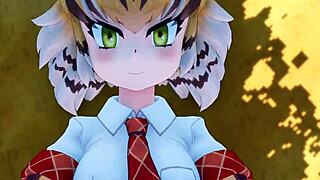 Bengal tiger says, 'Let's fuck in Kemono Friends anime.'