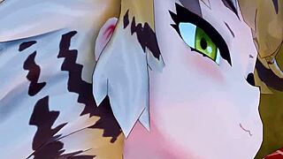 Bengal tiger says, 'Let's fuck in Kemono Friends anime.'