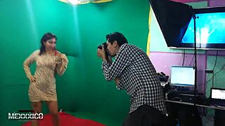 Dana's intriguing photo session with Mexican amateurs