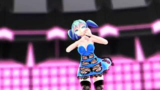 Hatsune Miku gets intensely fucked in bold hentai anime scene