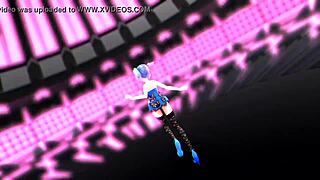 Hatsune Miku gets intensely fucked in bold hentai anime scene