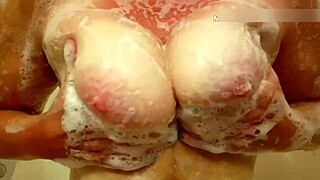 Passionate Shower Time For 50 Plus Wife With Natural Tits