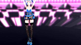 Hatsune Miku gets intensely fucked in bold hentai anime scene