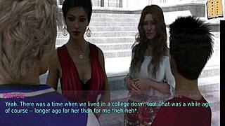 wife and stepmother play homemade game