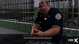 In fashion business, character hides anal plug in 3D cartoon scene