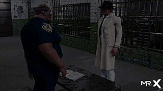 In fashion business, character hides anal plug in 3D cartoon scene