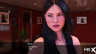 In fashion business, character hides anal plug in 3D cartoon scene